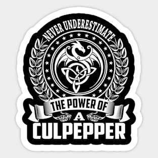 CULPEPPER Sticker